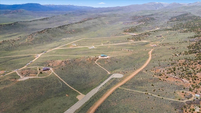 46982 W Thunder Ridge Rd, Fruitland, UT 84027 - aerial view of property and surrounding area featuring rural landscape and mountains