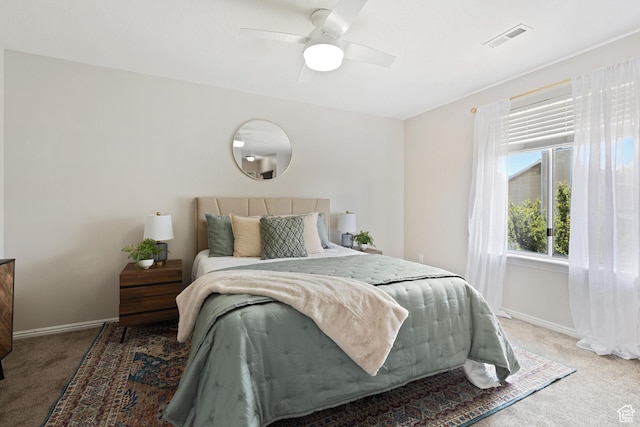 1064 E 200 N, Orem, UT 84097 - bedroom with carpet floors, baseboards, and a ceiling fan