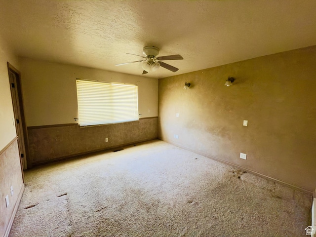1965 E River Bottom Rd S, Springville, UT 84663 - carpeted spare room featuring ceiling fan and a textured ceiling