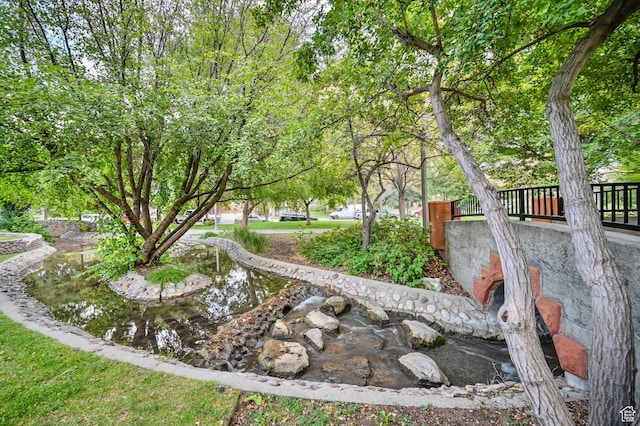 29 S State St Unit 810, Salt Lake City, UT 84111 - view of yard featuring a garden pond