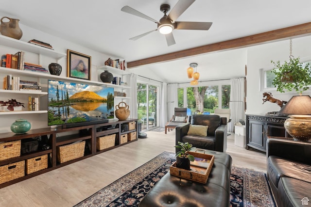 1411 S Utah St Unit 7, Salt Lake City, UT 84104 - living area with a ceiling fan and light wood finished floors
