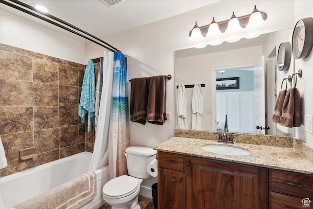 255 W 2700 N Unit 31, Pleasant View, UT 84414 - bathroom featuring toilet, shower / tub combo with curtain, and vanity