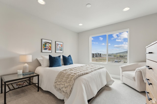 6625 Mountain Alder Way Unit 24, Park City, UT 84098 - bedroom with light carpet, recessed lighting, and baseboards