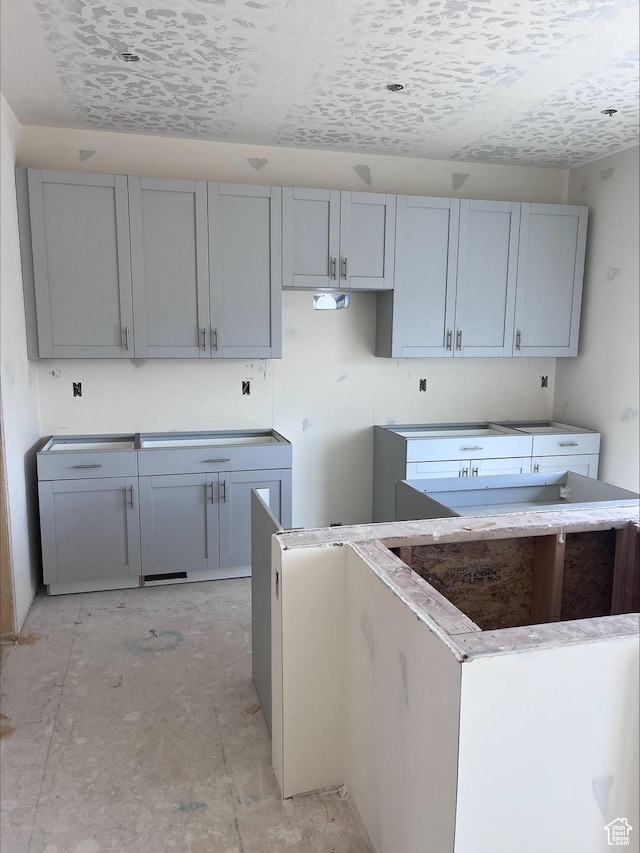 119 E Arcade Dr Unit 952, Saratoga Springs, UT 84045 - kitchen featuring gray cabinetry and a kitchen island