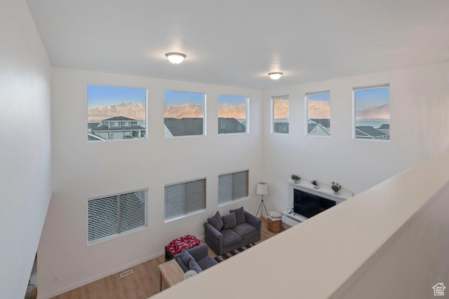 144 E Shorewood Dr S, Saratoga Springs, UT 84045 - living room featuring wood finished floors and baseboards