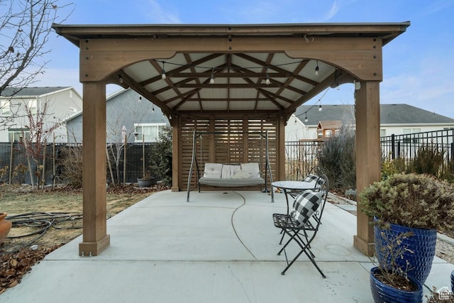 144 E Shorewood Dr S, Saratoga Springs, UT 84045 - fenced backyard featuring a gazebo and a patio