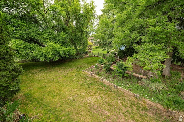 586 W 4000 S, Riverdale, UT 84405 - view of yard featuring a vegetable garden