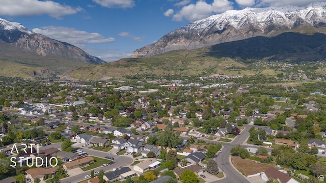 950 E 120 S, Orem, UT 84097 - aerial overview of property's location featuring a mountainous background and nearby suburban area