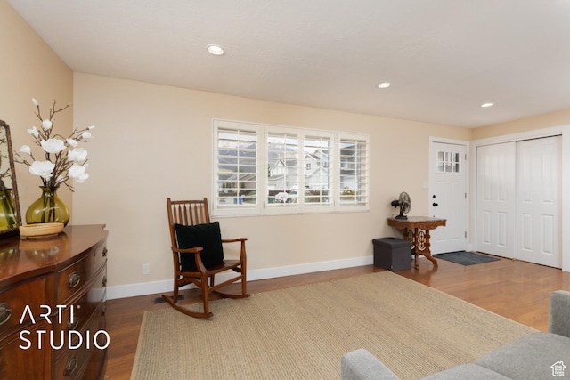 950 E 120 S, Orem, UT 84097 - living area with dark wood-style floors, recessed lighting, and baseboards