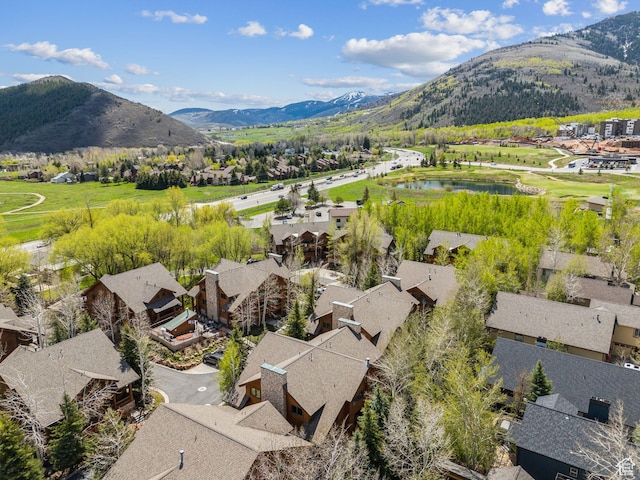 3975 Timberwolf Ln Unit 2C, Park City, UT 84098 - aerial view of residential area with a water and mountain view