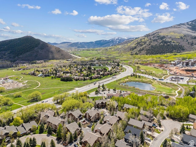 3975 Timberwolf Ln Unit 2C, Park City, UT 84098 - aerial perspective of suburban area featuring a water and mountain view