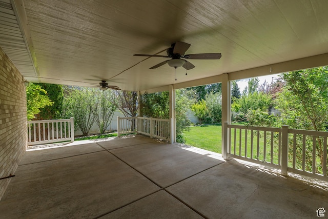 2275 W 1500 S Unit 28, Syracuse, UT 84075 - view of patio / terrace with ceiling fan