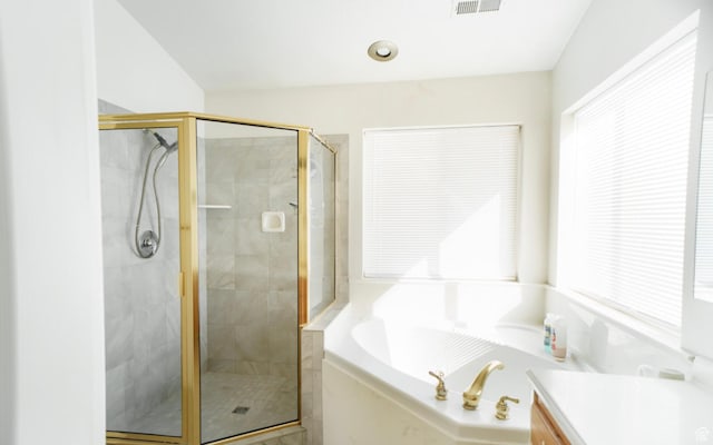 398 S 900 E, Smithfield, UT 84335 - full bathroom with a bath, a stall shower, and vanity