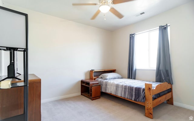 398 S 900 E, Smithfield, UT 84335 - carpeted bedroom with baseboards and a ceiling fan