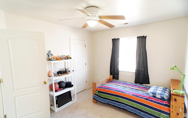 398 S 900 E, Smithfield, UT 84335 - bedroom with carpet flooring, a ceiling fan, and baseboards