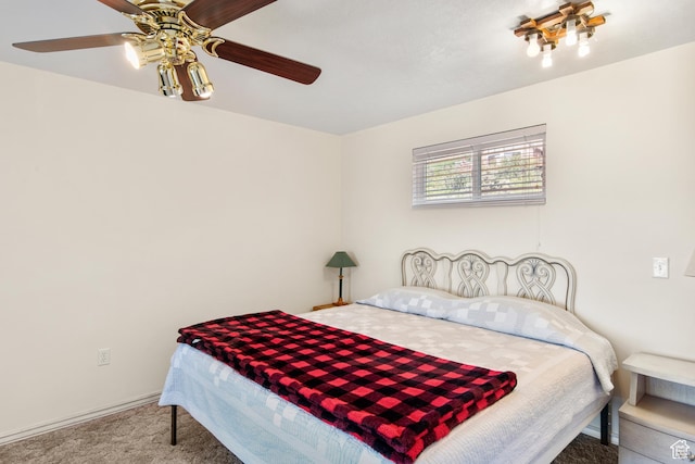 27 Lake W Cir, Fish Haven, ID 83287 - bedroom with carpet and a ceiling fan