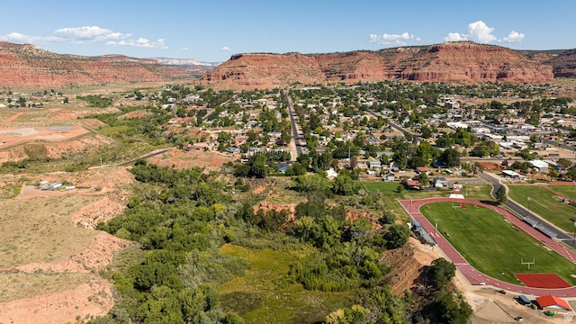 437 S 100 W, Kanab, UT 84741 - aerial view of property's location featuring a mountainous background