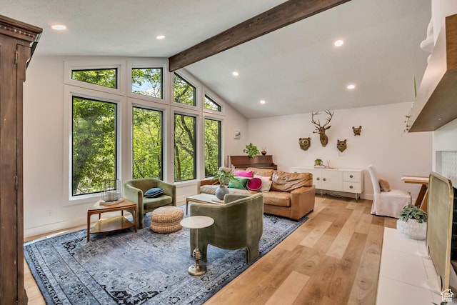 2634 S Cave Hollow Way, Bountiful, UT 84010 - living room with light wood-style flooring, baseboards, and recessed lighting