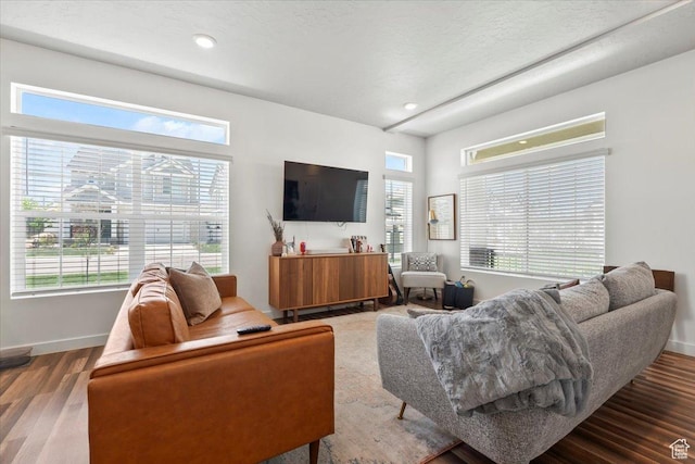 4376 W Bromwell Ct, Lehi, UT 84043 - living area featuring wood finished floors and baseboards