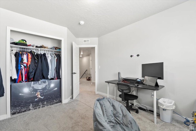 4376 W Bromwell Ct, Lehi, UT 84043 - bedroom featuring carpet, a closet, baseboards, and an office area