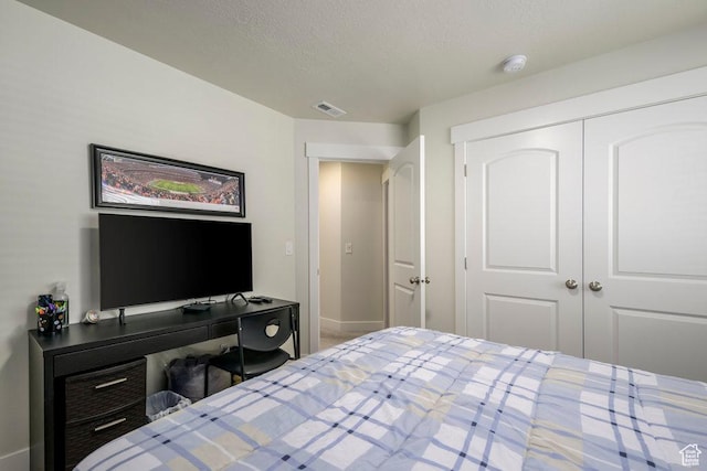 2068 N 3830 W, Lehi, UT 84043 - bedroom featuring a textured ceiling, a closet, and baseboards