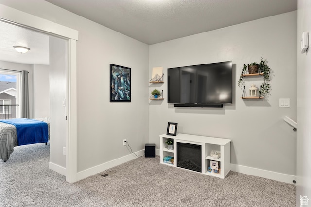 150 W Seasons Loop Unit 3, Garden City, UT 84028 - carpeted living area with baseboards and a textured ceiling