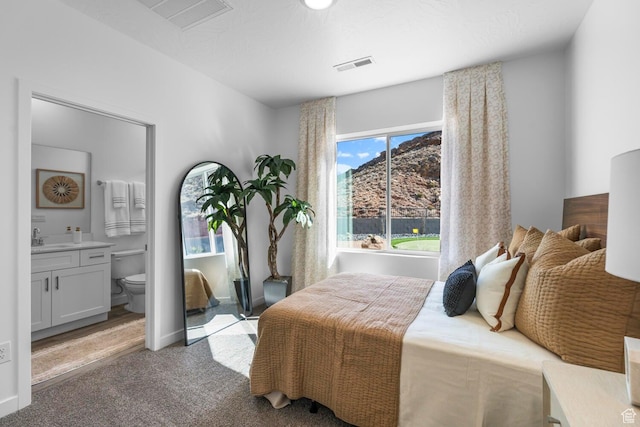 3719 E Padre Cv Unit 4092, Washington, UT 84780 - bedroom featuring carpet, ensuite bathroom, and a sink