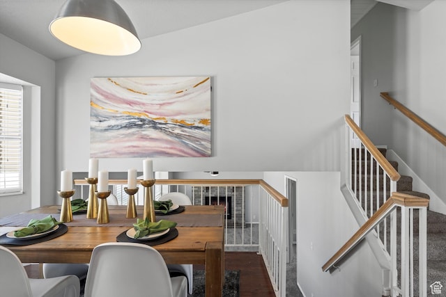 714 N 300 W, American Fork, UT 84003 - dining room with wood finished floors and stairs