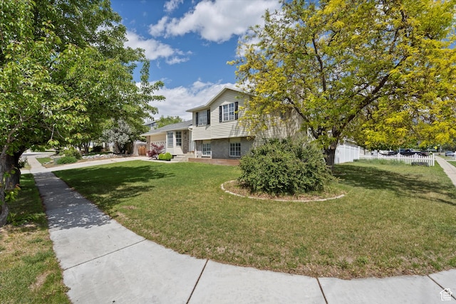 714 N 300 W, American Fork, UT 84003 - split level home with brick siding and an attached garage
