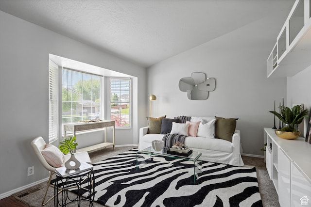 714 N 300 W, American Fork, UT 84003 - living area with baseboards and lofted ceiling