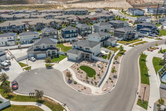 1067 W Ludington Ct, Bluffdale, UT 84065 - aerial view of residential area with a mountain backdrop