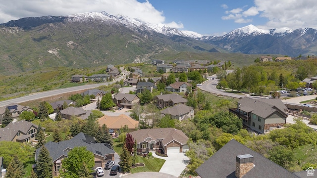 14825 S Meadow Oak Ct, Draper, UT 84020 - aerial perspective of suburban area featuring a mountainous background