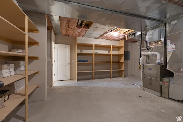 14825 S Meadow Oak Ct, Draper, UT 84020 - unfinished basement with heating unit and electric panel