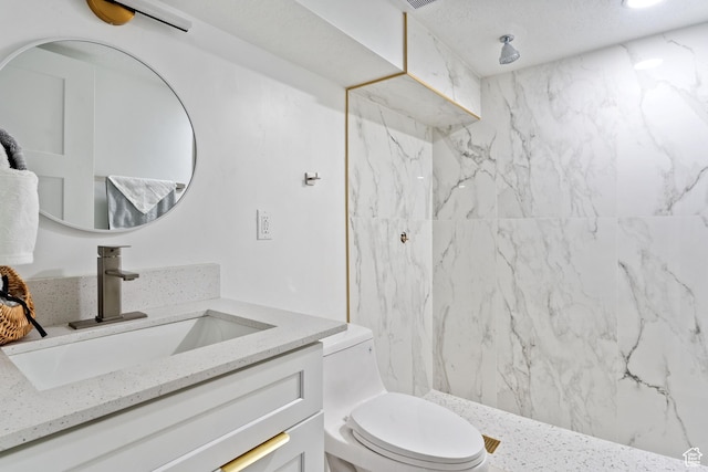 905 N 100 E, Pleasant Grove, UT 84062 - full bathroom featuring vanity, a marble finish shower, and toilet