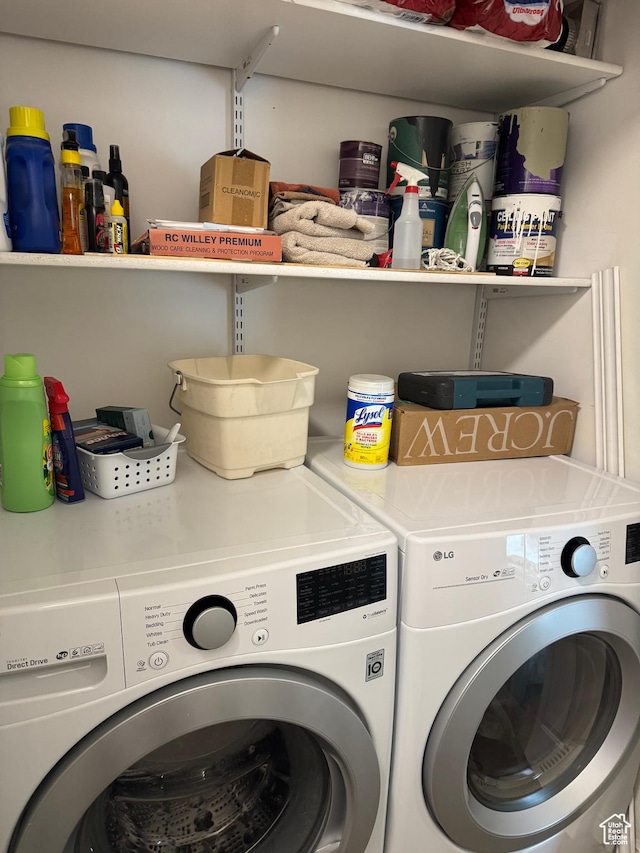 3996 S 855 E # B E, Millcreek, UT 84107 - laundry area with washer and dryer