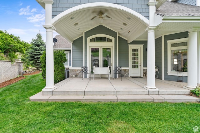 3291 E 1300 N, Layton, UT 84040 - porch featuring a yard