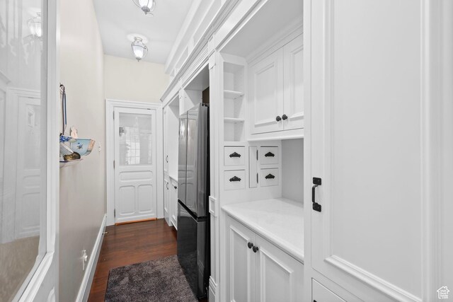 3291 E 1300 N, Layton, UT 84040 - hall featuring dark wood-type flooring and baseboards