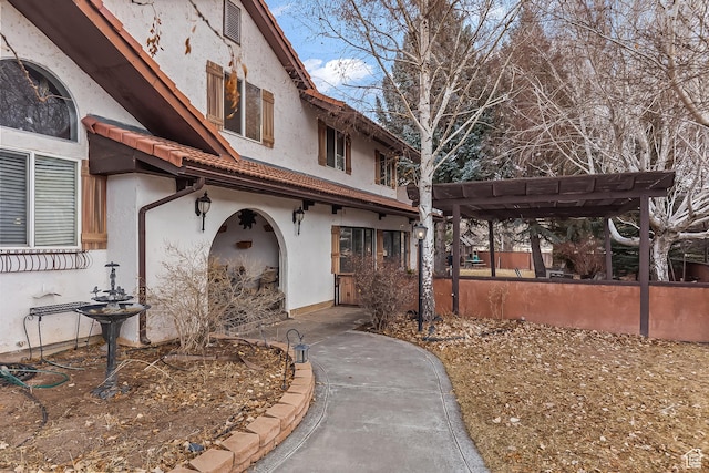154 E 950 N, Glenwood, UT 84730 - entrance to property with stucco siding
