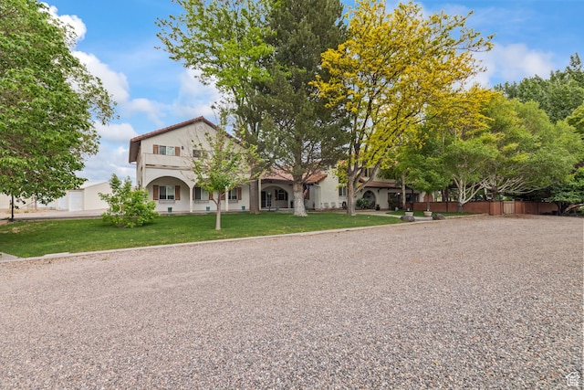 154 E 950 N, Glenwood, UT 84730 - view of front of house with a front yard and stucco siding