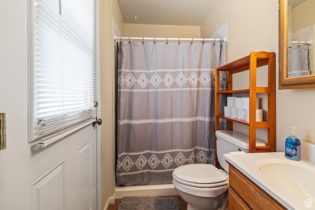 154 E 950 N, Glenwood, UT 84730 - full bathroom with toilet, vanity, and curtained shower