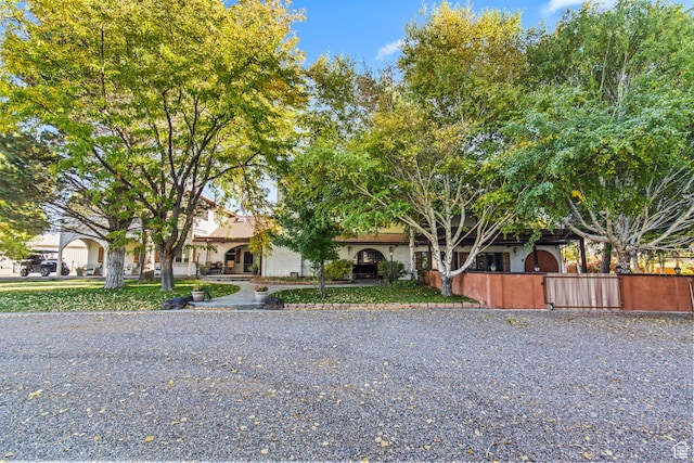 154 E 950 N, Glenwood, UT 84730 - view of property hidden behind natural elements with stucco siding