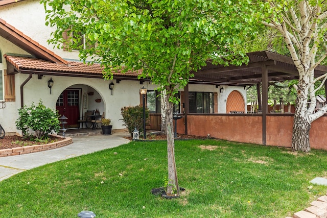 154 E 950 N, Glenwood, UT 84730 - view of front of property featuring stucco siding and a tiled roof