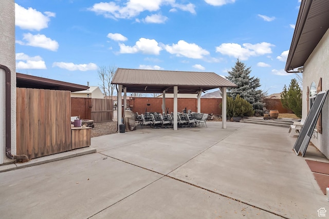 154 E 950 N, Glenwood, UT 84730 - fenced backyard with an outdoor hangout area, a patio area, and a gazebo