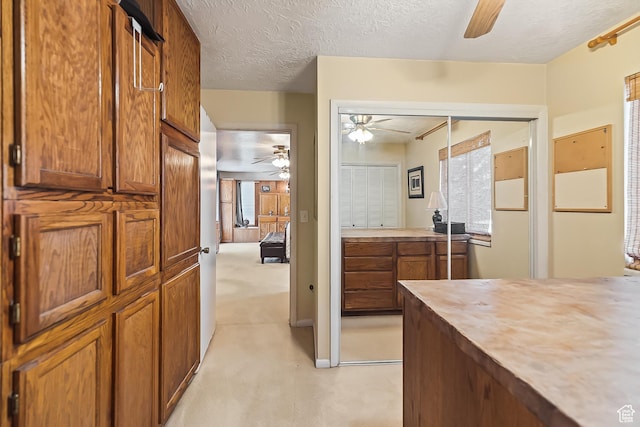 154 E 950 N, Glenwood, UT 84730 - bathroom with ceiling fan and a textured ceiling