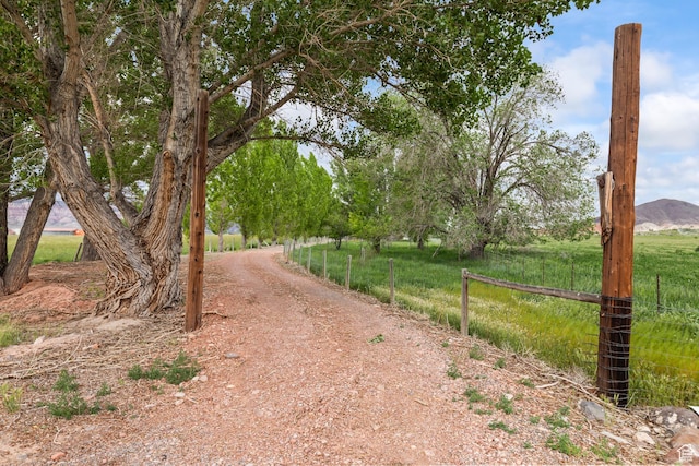 154 E 950 N, Glenwood, UT 84730 - view of dirt / gravel road featuring a mountain view