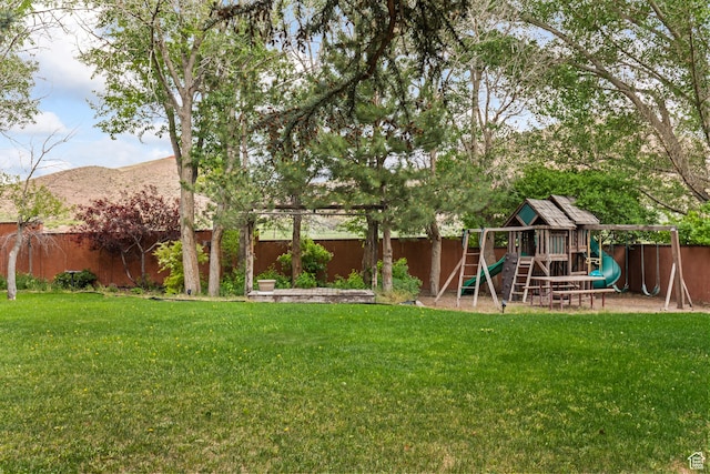 154 E 950 N, Glenwood, UT 84730 - view of yard featuring a playground