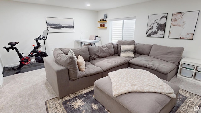 9367 N Vernham Way E, Eagle Mountain, UT 84005 - living room with dark carpet and recessed lighting