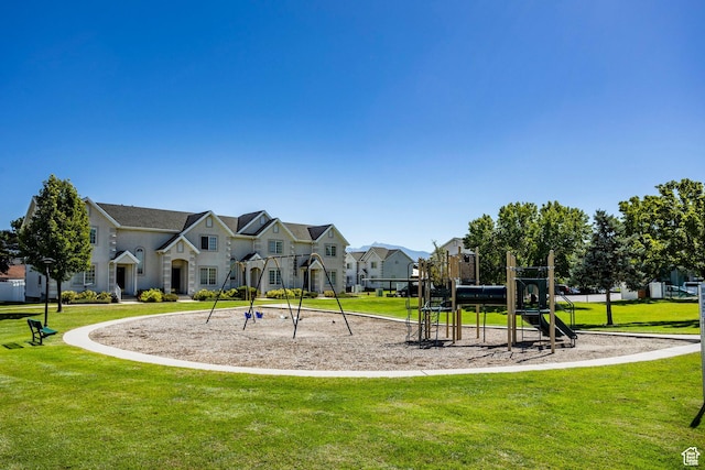 4142 S Davencrest Ln, Taylorsville, UT 84129 - community jungle gym with a residential view and a lawn