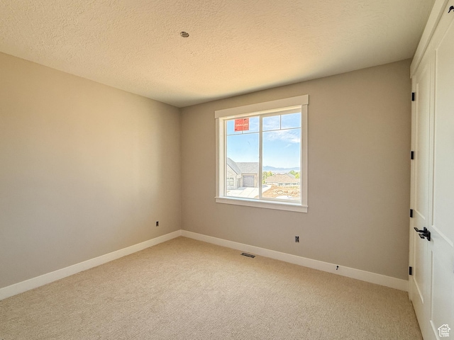 4280 N 100 E, North Ogden, UT 84414 - spare room featuring light carpet, baseboards, and a textured ceiling