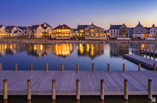 4782 W S Jordan Pkwy S, South Jordan, UT 84009 - dock area with a residential view and a water view